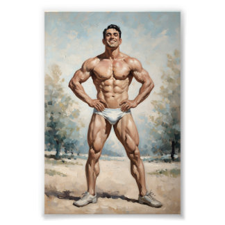 Impression Photo Physique masculin souriant classique