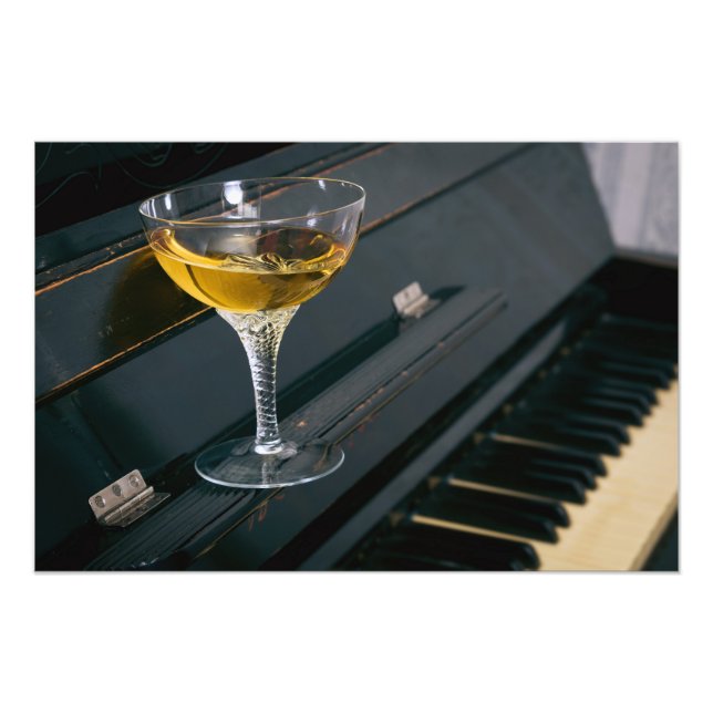 Impression Photo Piano avec boisson (Devant)