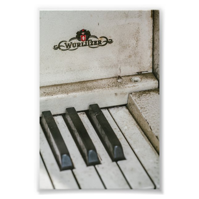 Impression Photo Piano électrique Wulitzer vintage (Devant)