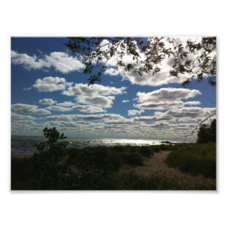 Impression Photo Pic Dramatique Du Lac Michigan