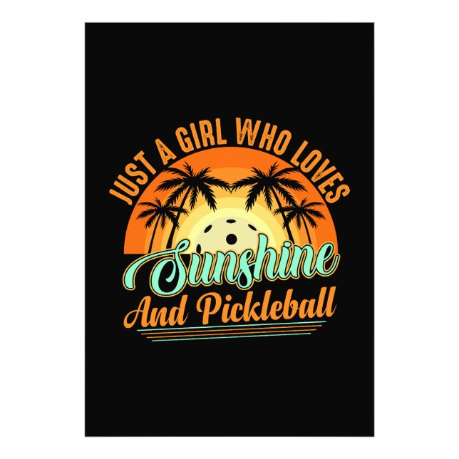 Impression Photo Pickleball femmes soleil (Devant)