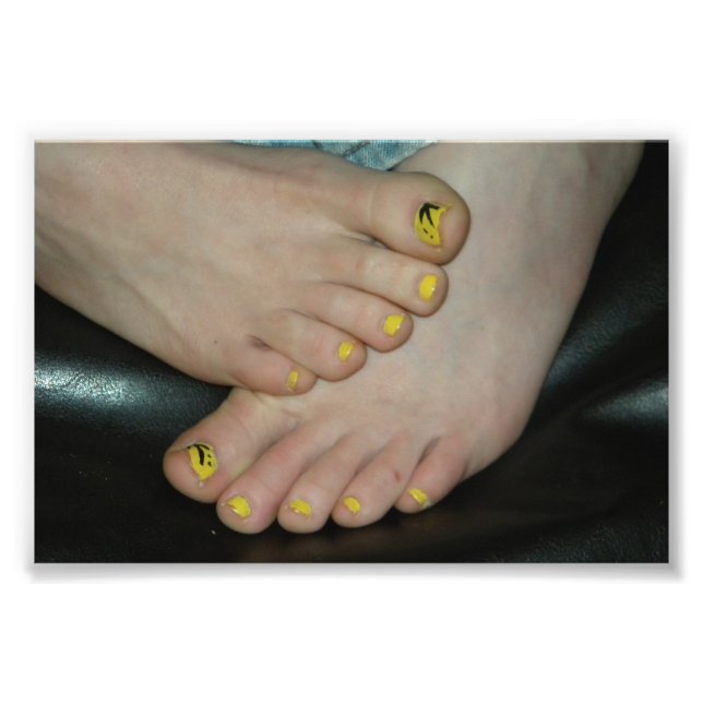 Impression Photo Pieds orange (Devant)