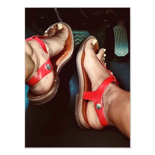 Impression Photo Pieds sur les freins (Devant)