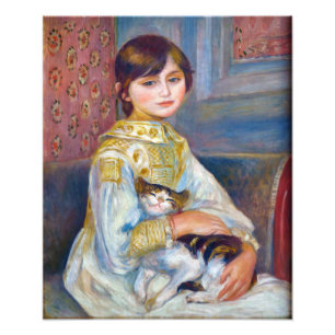 Impression Photo Pierre-Auguste Renoir - Enfant avec chat