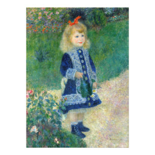 Impression Photo Pierre-Auguste Renoir - Une fille avec un arrosoir