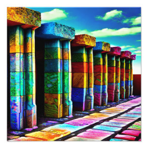 Impression Photo Pierres psychédéliques