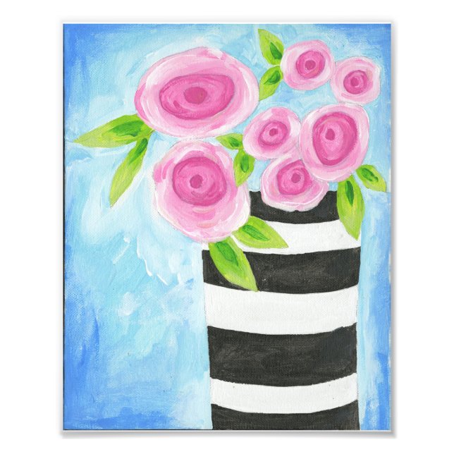 Impression Photo Pies roses Imprimer (Devant)