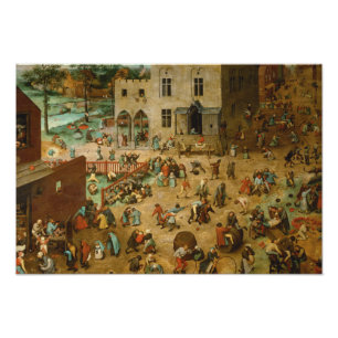 Impression Photo Pieter Bruegel l’Aîné - Jeux pour enfants