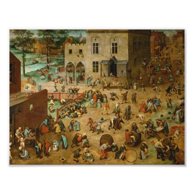 Impression Photo Pieter Bruegel l’Aîné - Jeux pour enfants (Devant)