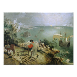 Impression Photo Pieter Bruegel l'aîné - automne de paysage d'Ica