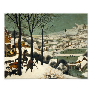 Impression Photo Pieter Bruegel l'Ancien - Chasseurs dans la neige