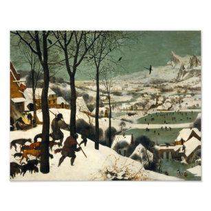 Impression Photo Pieter Bruegel l'Ancien - Chasseurs dans la neige