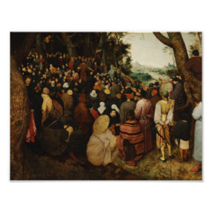Impression Photo Pieter Bruegel l'Ancien - Le Sermon de Saint Jean