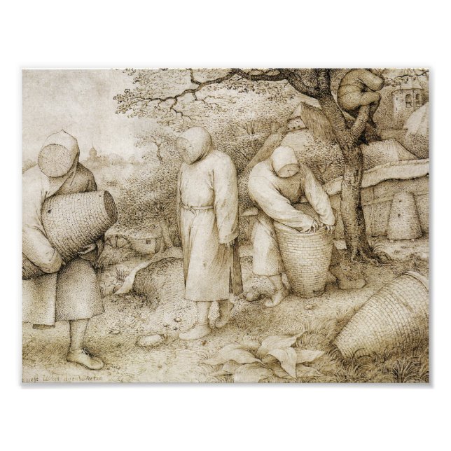 Impression Photo Pieter Bruegel l'Ancien - Les apiculteurs (Devant)