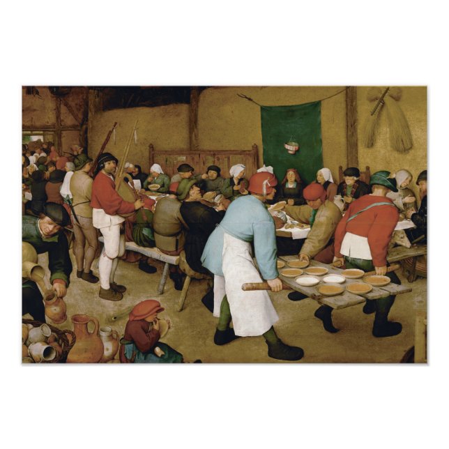Impression Photo Pieter Bruegel l'Ancien - Mariage paysan (Devant)
