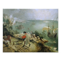 Pieter Bruegel l'Ancien -Paysage Chute d'Icarus