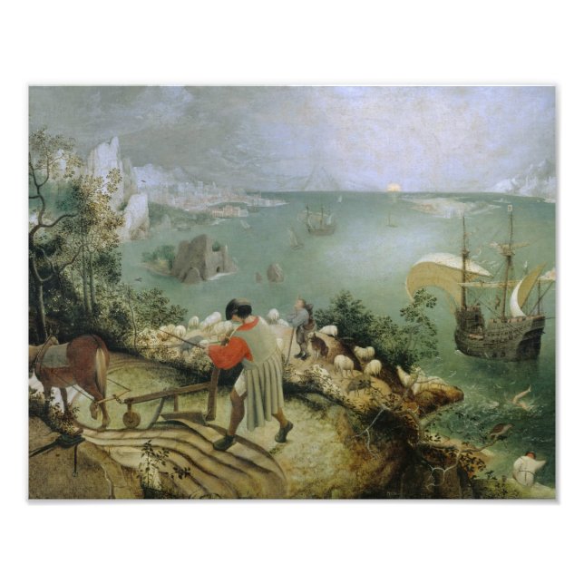 Impression Photo Pieter Bruegel l'Ancien -Paysage Chute d'Icarus (Devant)