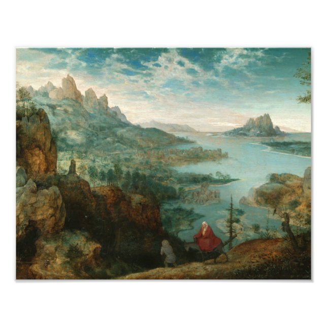 Impression Photo Pieter Bruegel - Paysage avec vol en Egypte (Devant)