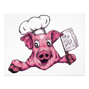 Impression Photo Piggy The Hamiciac Maniac Cartoon Pig Chef Art