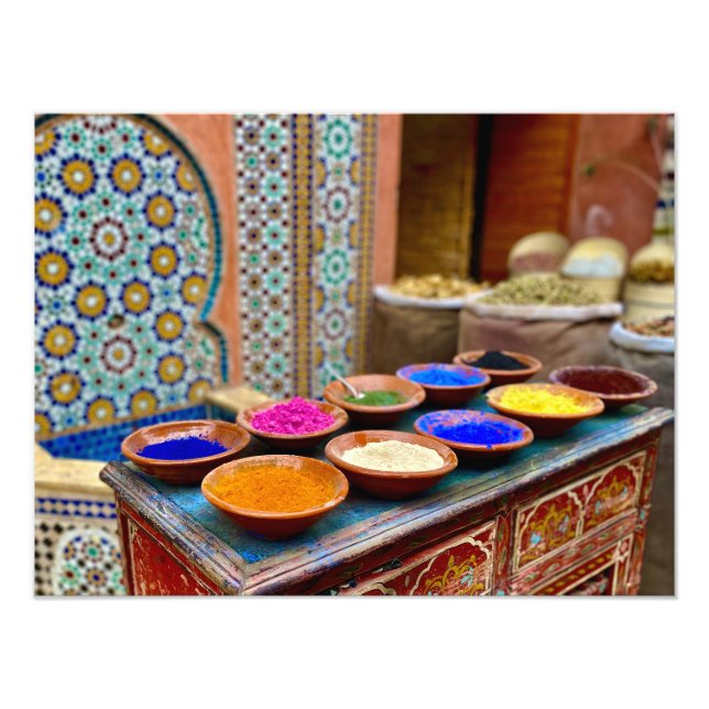 Impression Photo Pigments à vendre dans la Médina - Marrakech (Devant)