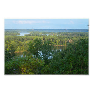 Impression Photo Pine Bend Bluffs surplombant le fleuve Mississippi