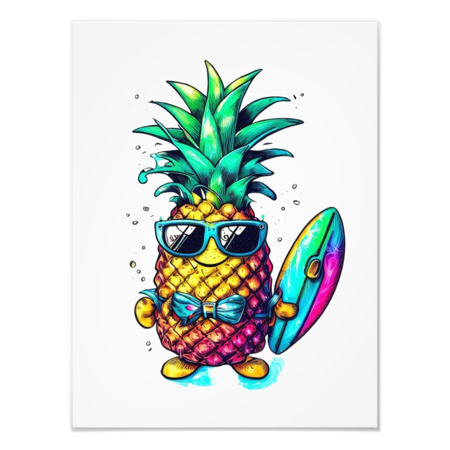 IMPRESSION PHOTO PINEAPPLE THE FRUIT OF FUN AND RELAXATION (Devant)