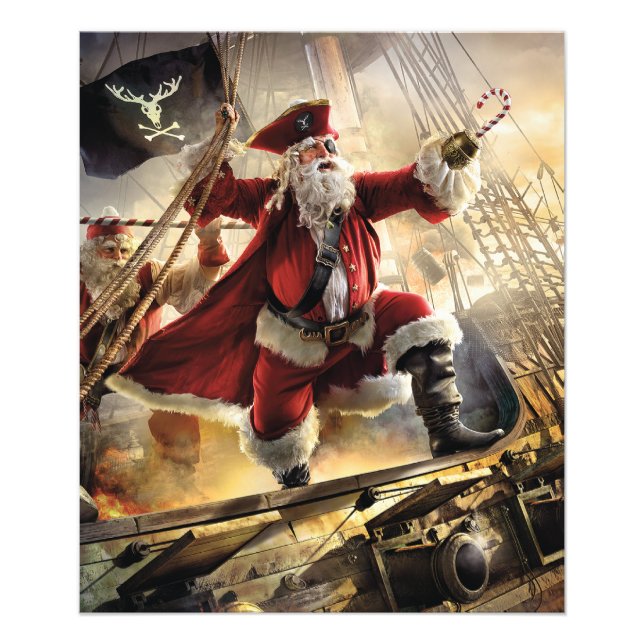 Impression Photo Pirate Père Noël (Devant)