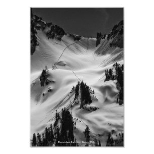 Impression Photo Piste de neige de montagne