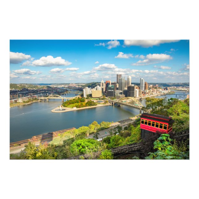 Impression Photo Pittsburgh Pennsylvania Duquesne Incline (Devant)