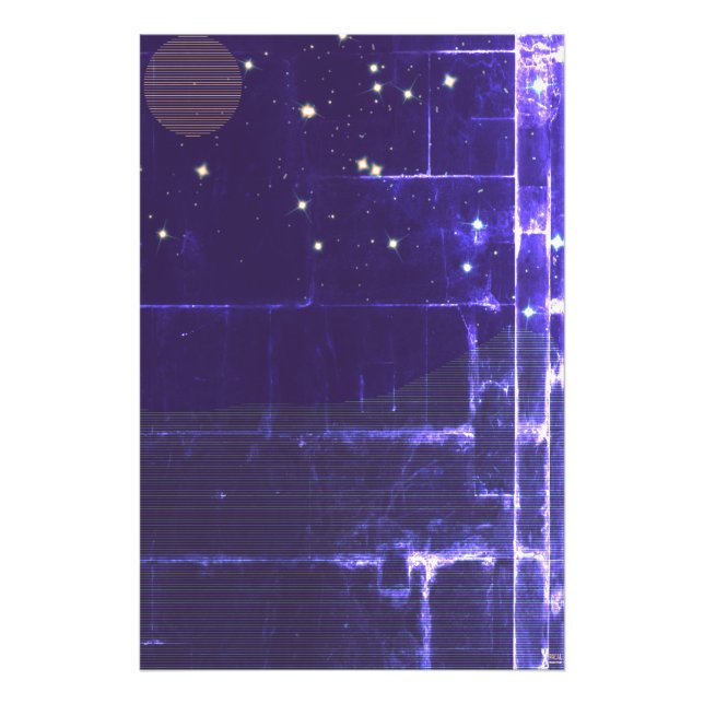 IMPRESSION PHOTO PIXEL MOON  (Devant)