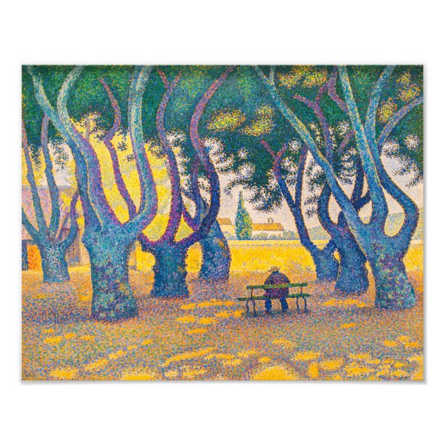 Impression Photo Place des Lices, St Tropez | Paul Signac | (Devant)