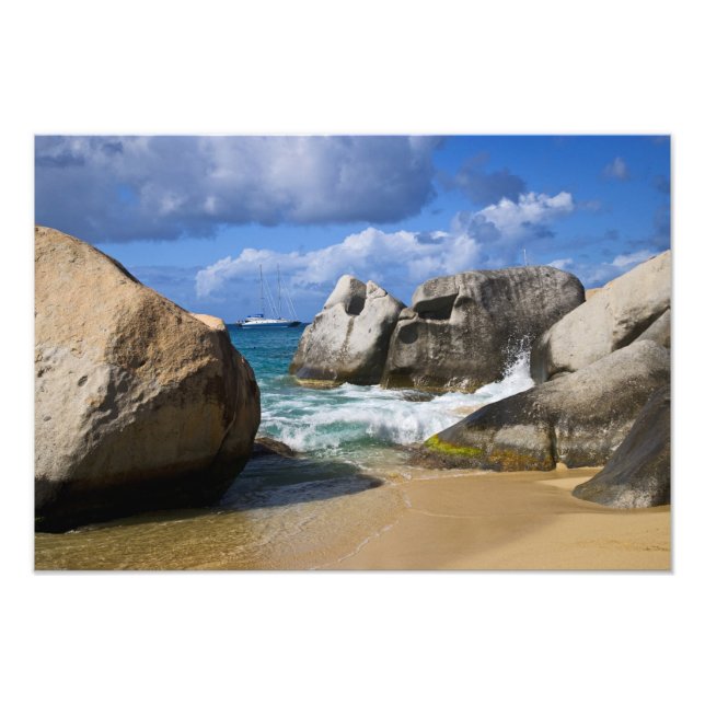 Impression Photo Plage à Virgin Gorda, Îles Vierges britanniques (Devant)