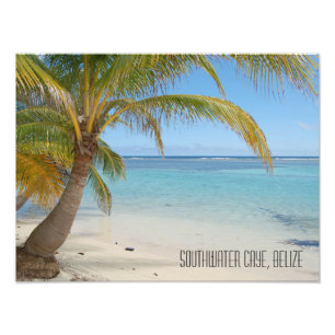Impression Photo Plage de Belize tropical Caraïbes Island