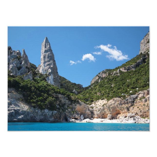 Impression Photo Plage de Cala Goloritze, Sardaigne (Devant)