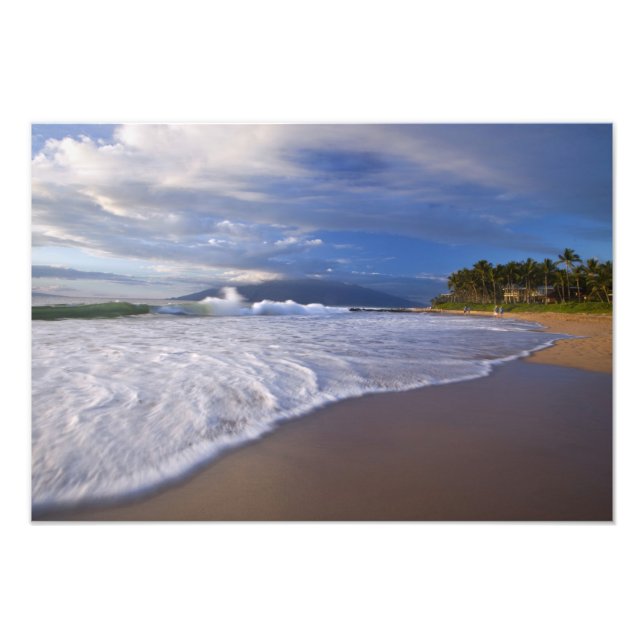 Impression Photo Plage de Kihei, Maui, Hawaï, États-Unis (Devant)