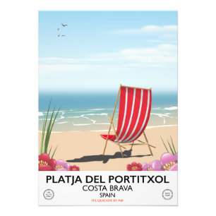 Impression Photo Plage de Portitxol, Costa Brava, Espagne