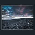 Impression Photo Plage de sable noir<br><div class="desc">Plage de sable noir près de la lagune du glacier en Islande</div>