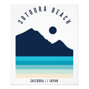 Impression Photo Plage de Sotoura Shizuoka Japon Rétro Vintage