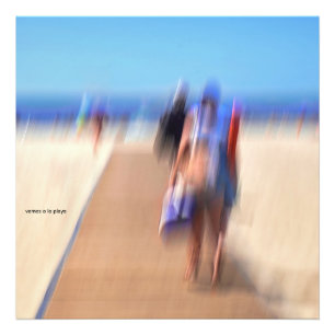 Impression Photo Plage ensoleillée d'été océan coloré Soleil Eté Me