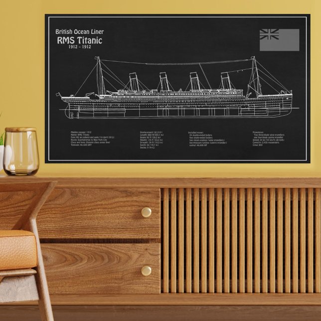 Impression Photo Plan directeur des navires Titanic RMS PBD (Créateur téléchargé)