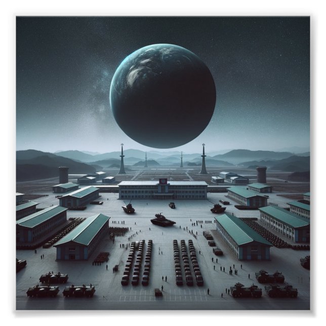 Impression Photo Planète Corée du Nord (Devant)