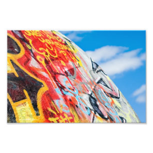 Impression Photo planète graffiti