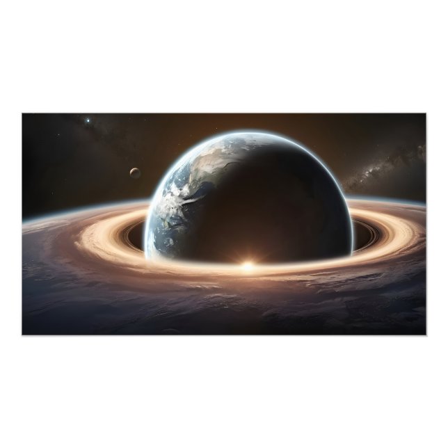 Impression Photo Planète terrestre de l'espace (Devant)