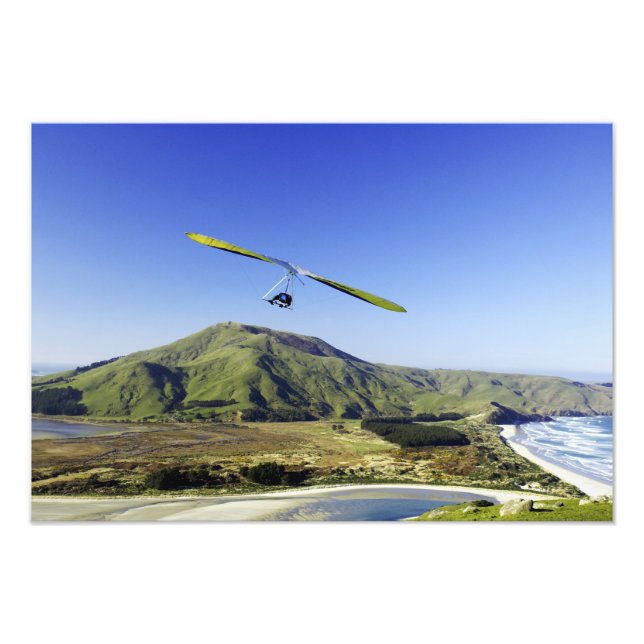 Impression Photo Planeur, péninsule d'Otago, près de Dunedin, (Devant)