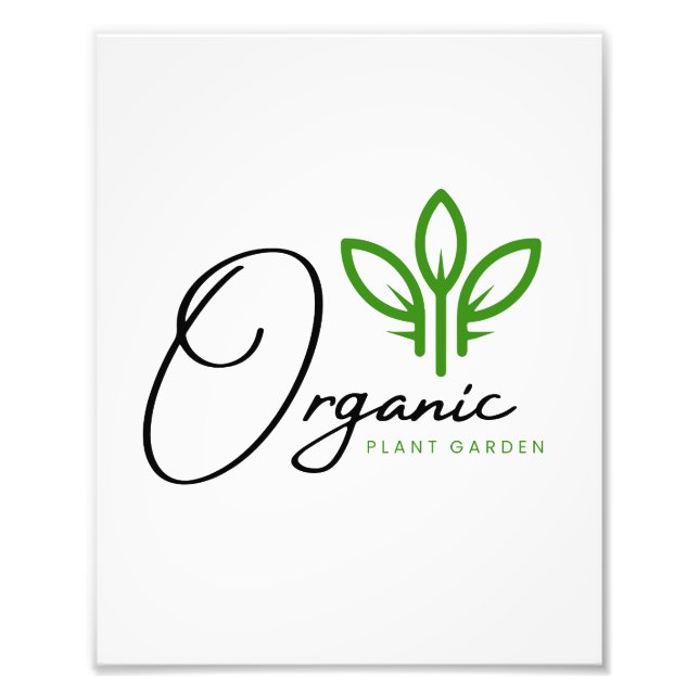 Impression Photo Plantation Biologique (Devant)