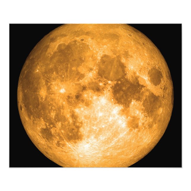 Impression Photo pleine lune orange (Devant)