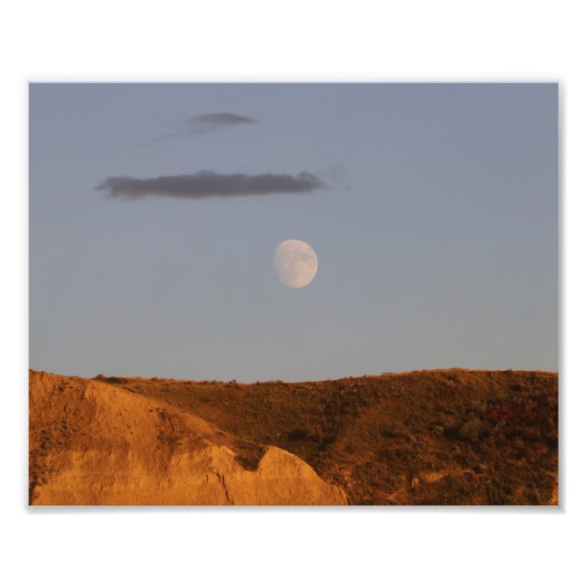 Impression Photo Pleine lune sur la montée (Devant)