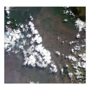 Impression Photo Plume monte du volcan Nyiragongo en RDC