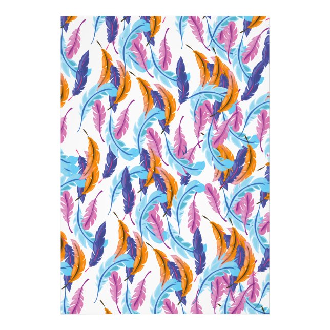 Impression Photo Plumes multicolores (Devant)