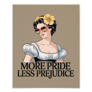 Impression Photo Plus de fierté moins de préjugés LGBTQ Fier allié 
